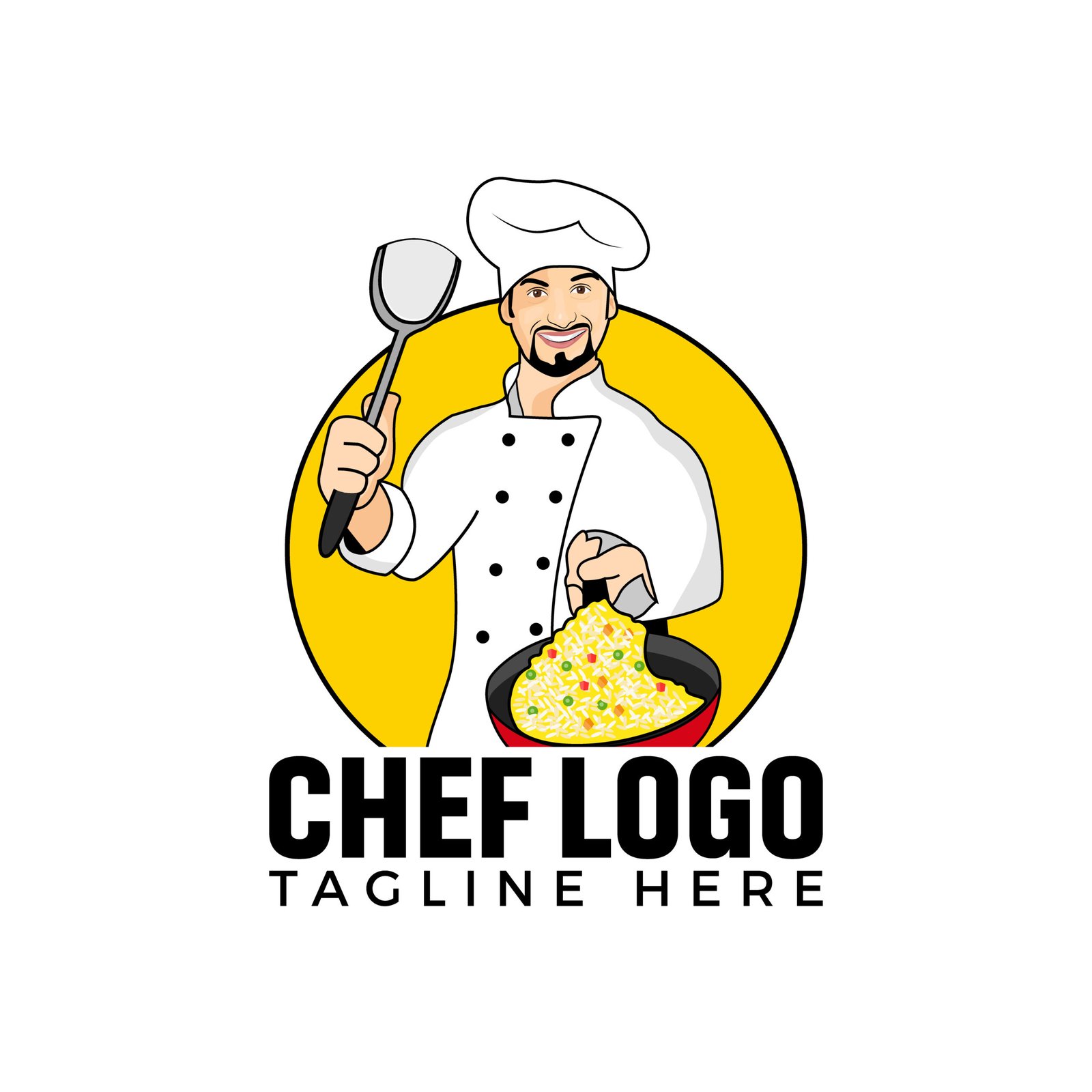 Free and customizable food logo templates