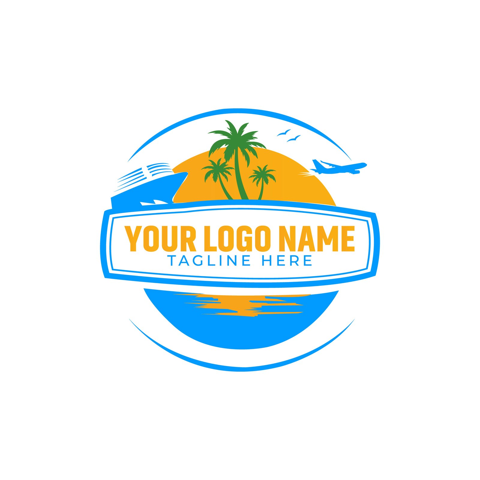 Travel Hotel Logo Vector Icons, and Graphics