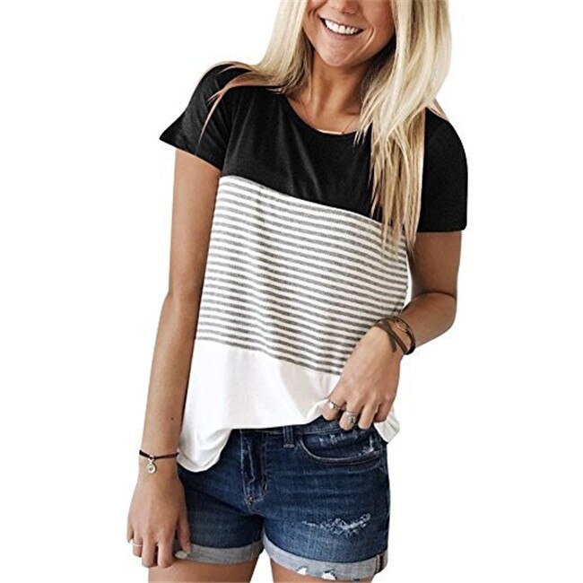 Women's Maternity Striped T-Shirt