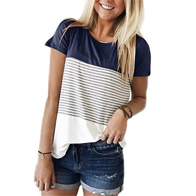 Women's Maternity Striped T-Shirt