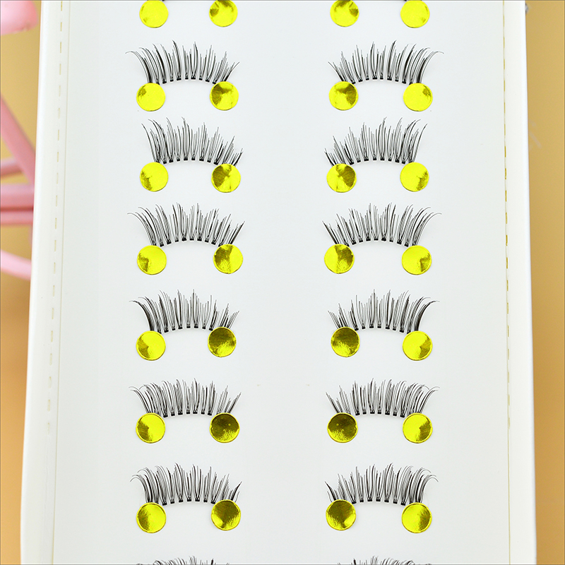 Beauty Makeup Mini  Black False Eyelashes Set, 10 Pairs