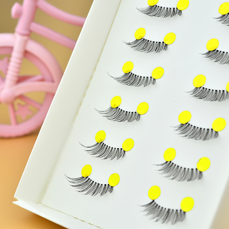 Beauty Makeup Mini  Black False Eyelashes Set, 10 Pairs