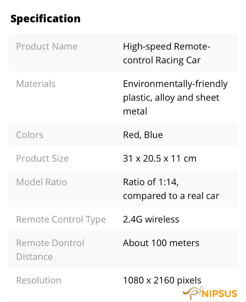 RC Formula Car